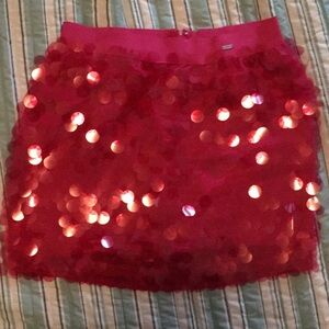 Aeropostale Sequin Mini Skirt - Pink Fuchsia Color